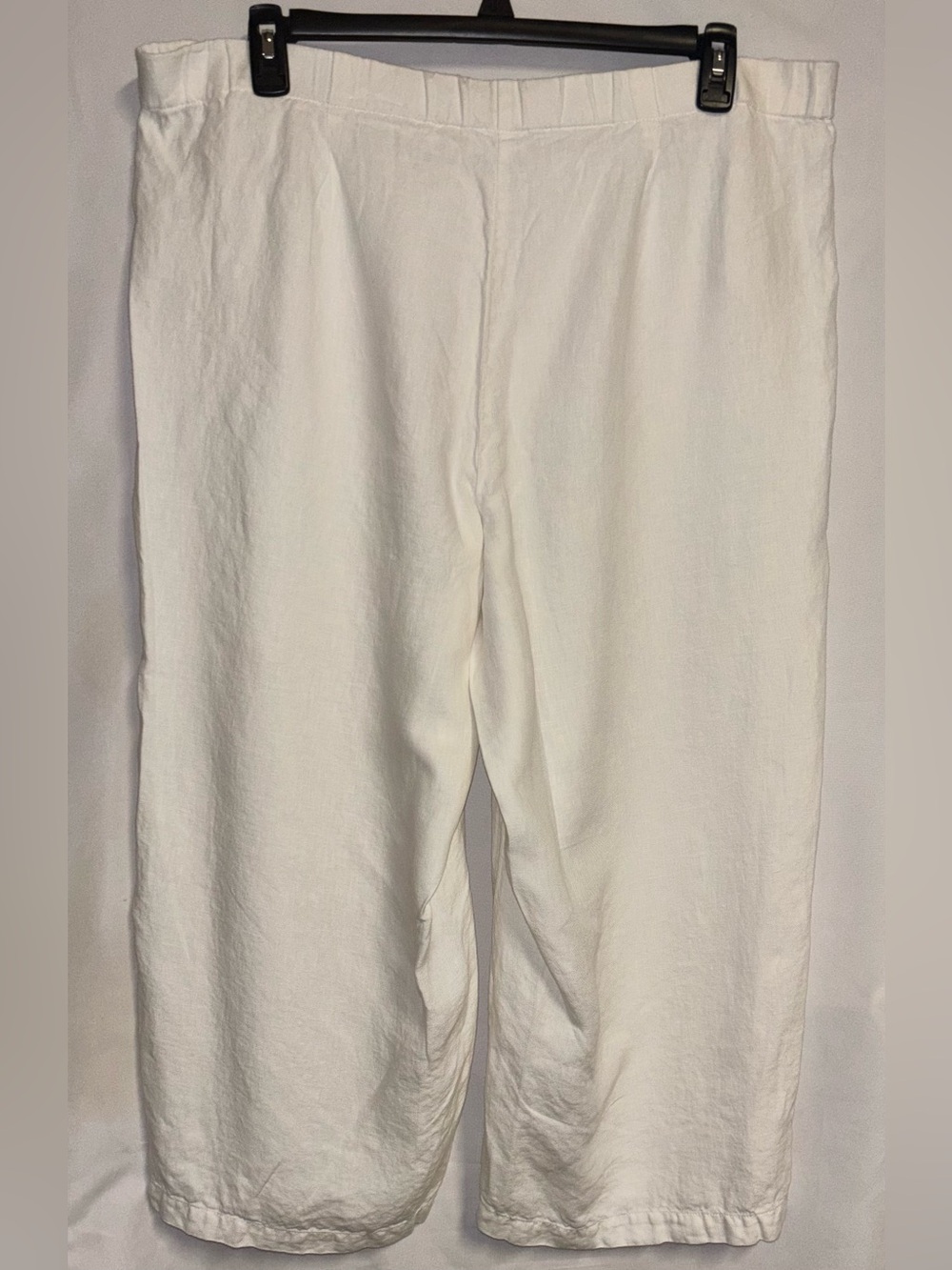 J. Jill White 100% Linen Blend Cropped Sailor Pants XL - Picture 2 of 13